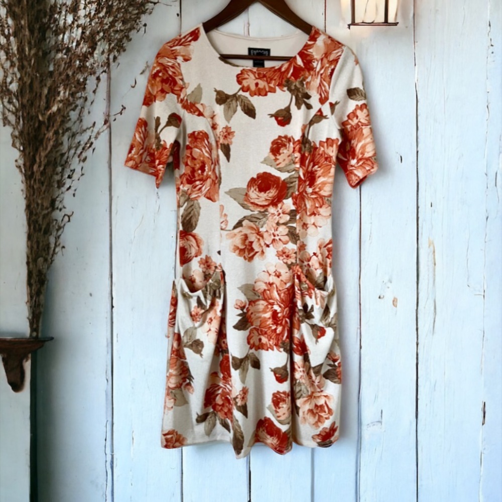 Enfocus Studio Floral Short Sleeve Dress Size 8 - Picture 4 of 9